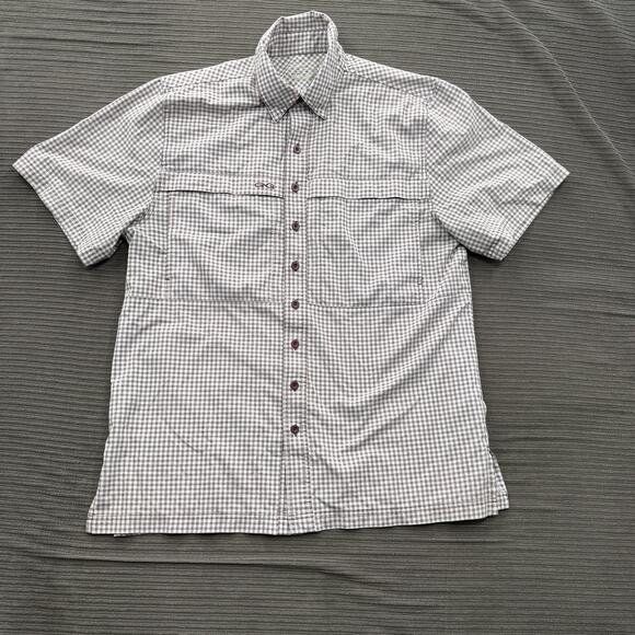 GameGuard Shirt Mens Large Plaid Button Up Short Sleeve Hiking Outdoors. - Picture 1 of 10
